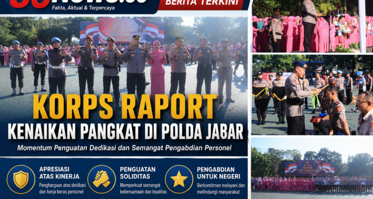 Korps Raport Kenaikan Pangkat di Polda Jabar : Momentum Penguatan Dedikasi dan Semangat Pengabdian Personel
