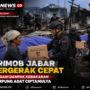 Brimob Jabar Bergerak Cepat Tangani Dampak Kebakaran Kampung Adat Ciptamulya