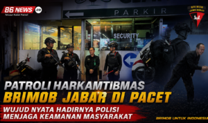 Patroli Harkamtibmas Brimob Jabar di Pacet, Wujud Nyata Hadirnya Polisi Menjaga Keamanan Masyarakat