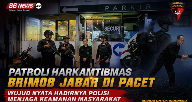Patroli Harkamtibmas Brimob Jabar di Pacet, Wujud Nyata Hadirnya Polisi Menjaga Keamanan Masyarakat
