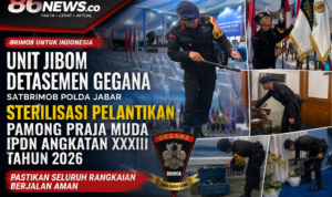 Unit Jibom Detasemen Gegana Satbrimob Polda Jabar Sterilisasi Pelantikan Pamong Praja Muda IPDN Angkatan XXXIII Tahun 2026, Pastikan Seluruh Rangkaian Berjalan Aman