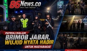 Patroli Malam Brimob Jabar, Wujud Nyata Hadir untuk Masyarakat