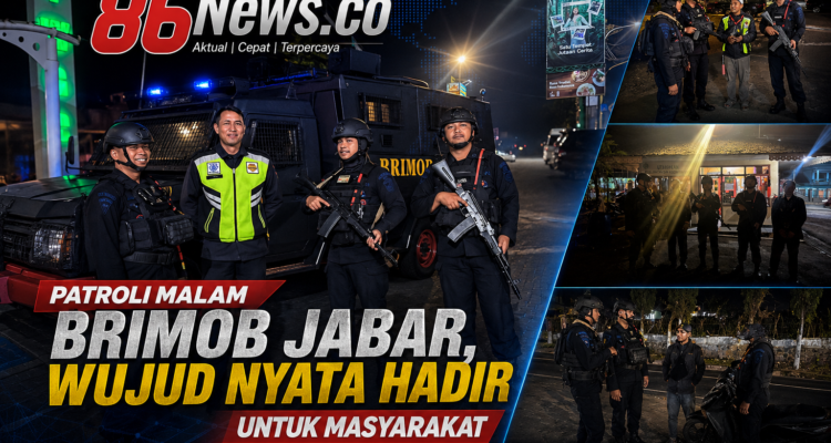 Patroli Malam Brimob Jabar, Wujud Nyata Hadir untuk Masyarakat