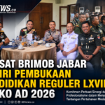 Dansat Brimob Jabar Hadiri Pembukaan Pendidikan Reguler LXVIII Sesko AD 2026
