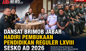 Dansat Brimob Jabar Hadiri Pembukaan Pendidikan Reguler LXVIII Sesko AD 2026