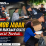 Brimob Jabar Bagikan Makanan Gratis di Jumat Berkah