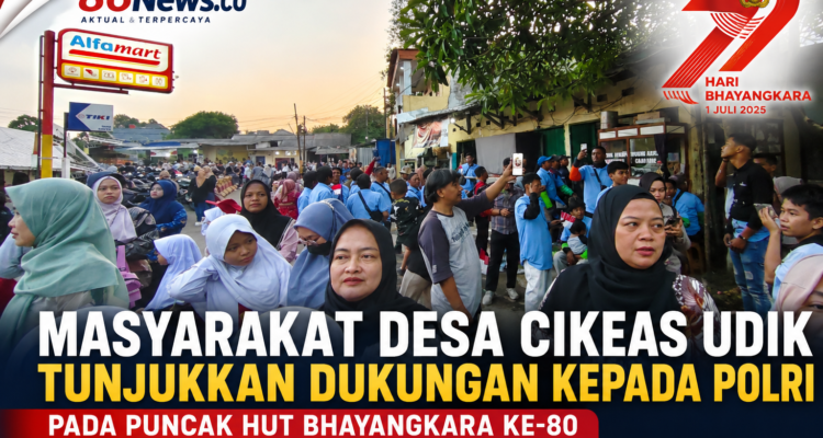 Masyarakat Desa Cikeas Udik Tunjukkan Dukungan kepada Polri pada Puncak HUT Bhayangkara Ke-80 Masyarakat Desa Cikeas Udik Tunjukkan Dukungan kepada Polri pada Puncak HUT Bhayangkara Ke-80