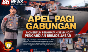 Apel Pagi Gabungan : Momentum Penguatan Semangat Pengabdian Brimob Jabar