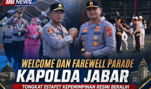 Welcome & Farewell Parade Kapolda Jabar, Tongkat Estafet Kepemimpinan Resmi Beralih