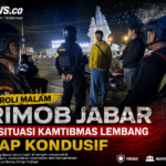 Patroli Malam Brimob Jabar Jaga Situasi Kamtibmas Lembang Tetap Kondusif